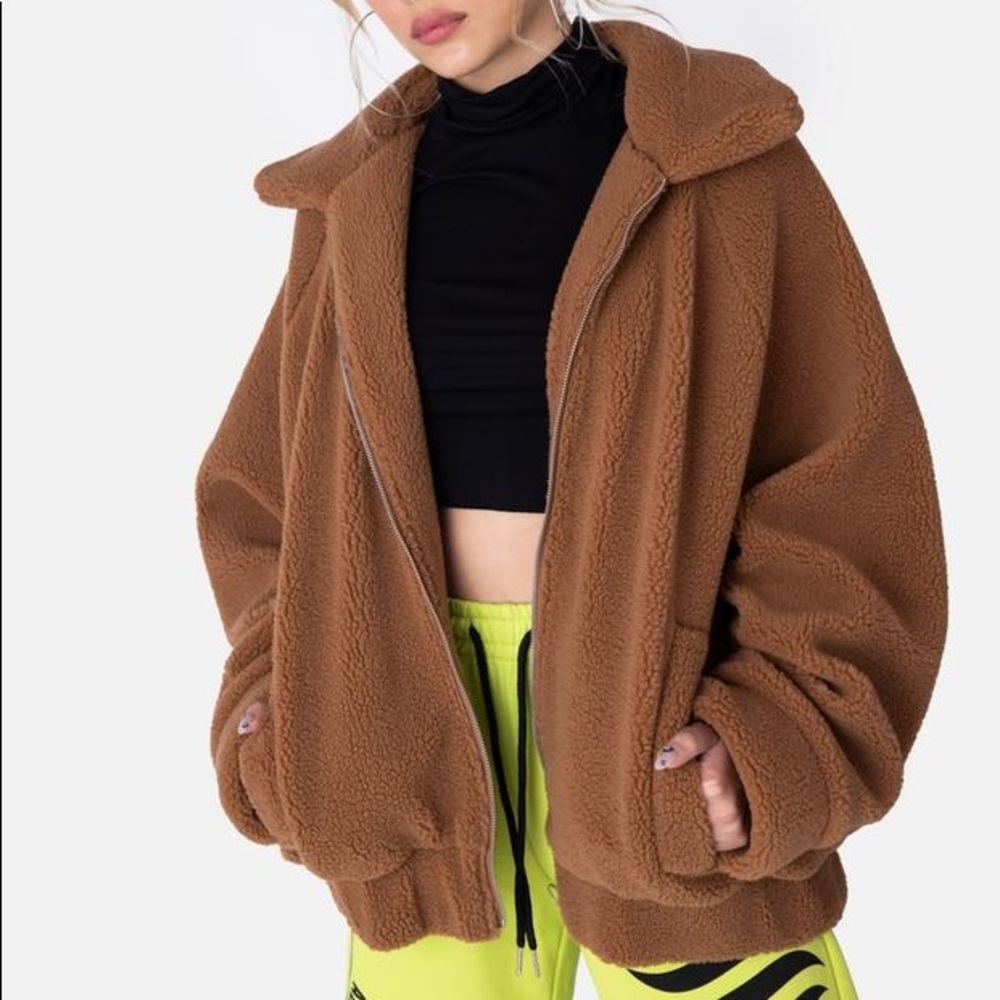 Adika Yogi fuzzy jacket